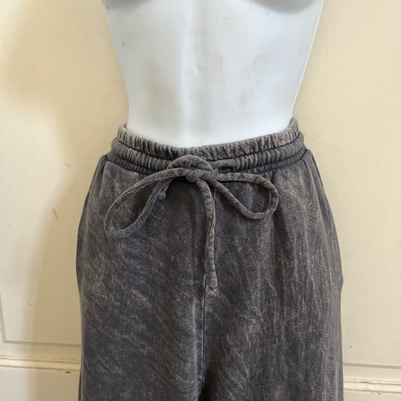 THREE BIRD NEST Charcoal Grey 100% Cotton Wide Leg SO COMFY Sweat Pants Sz XL - Picture 3 of 7